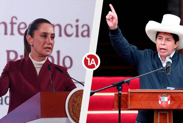 Chocan Cancillería de Perú y Sheinbaum por el expresidente Pedro Castillo