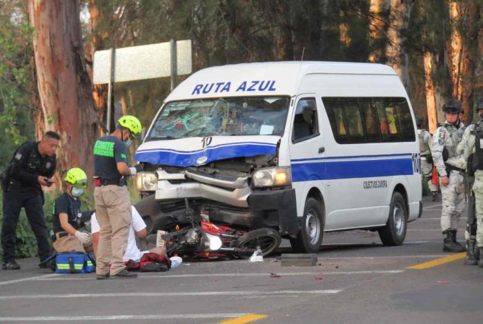 Choque múltiple en Zamora deja un lesionado y cuantiosos daños