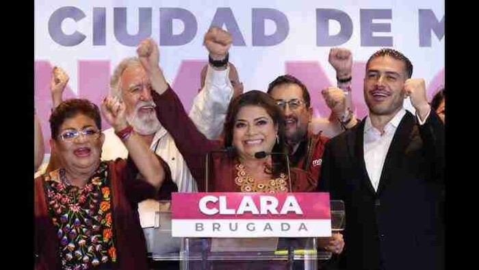 Clara Brugada agradece luego de ganar la Jefatura de Gobierno