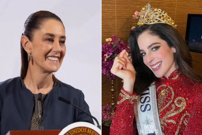 Claudia Sheinbaum felicita a Fátima Bosch por su triunfo en Miss Universo