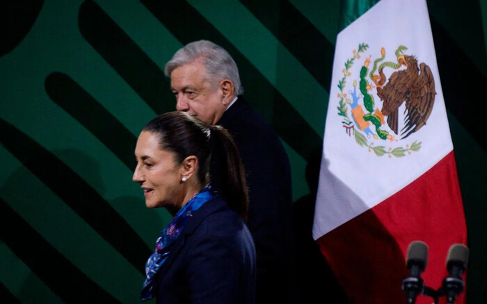 Claudia Sheinbaum finaliza gira de transición junto a AMLO en Nuevo León