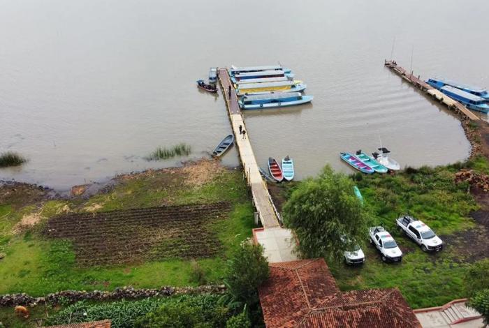 Con drones y lanchas, SSP vigila el lago de Pátzcuaro