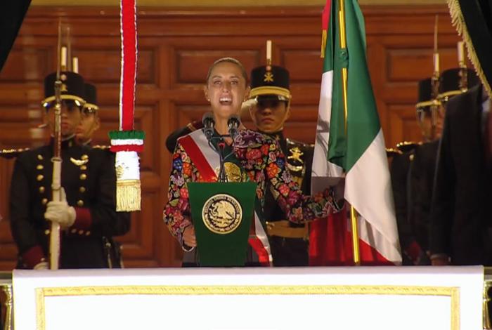 Con guardia de honor a Margarita Maza, encabeza Sheinbaum su segundo Grito de Independencia