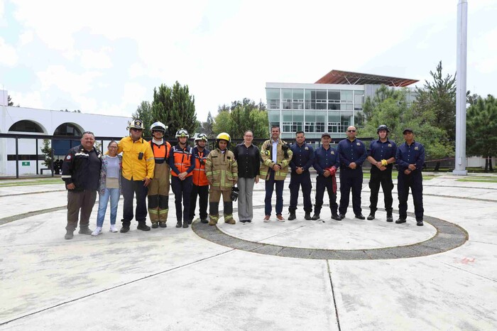 Con unidades terrestres y helicóptero, realiza PC impresionante simulacro en la UMSNH