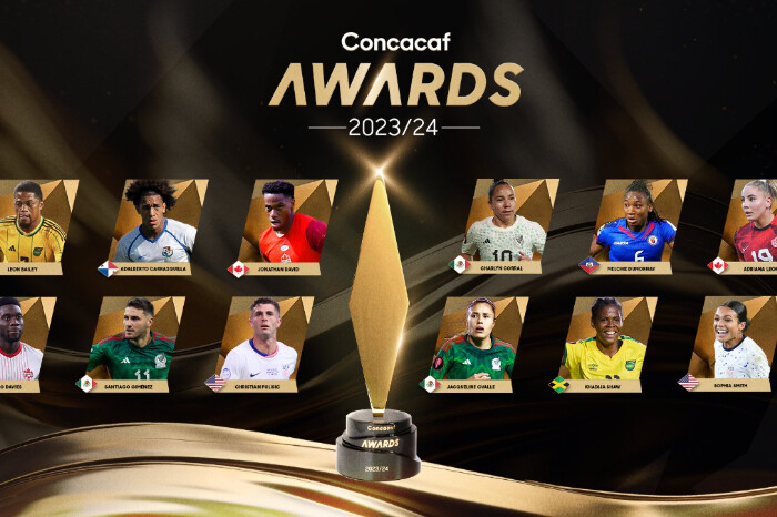 Concacaf anuncia los nominados a los premios del Jugador del Año