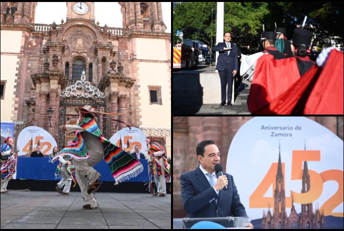 Conmemoraron 452 Aniversario de la Fundación de Zamora