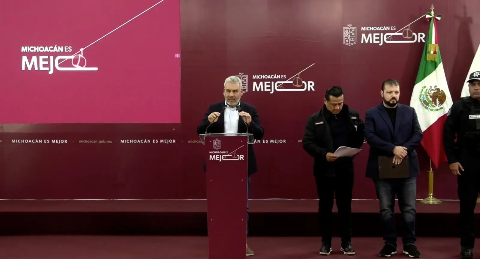 Continúa el blindaje en Michoacán con Jalisco y Guanajuato, afirma Bedolla