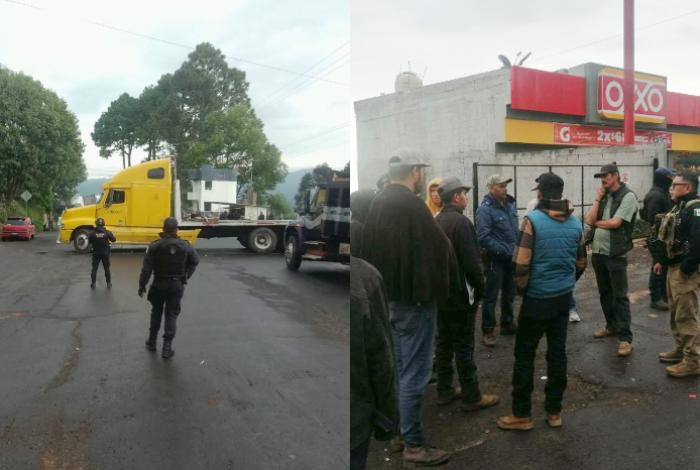 Continúa el bloqueo de la carretera Villa Madero-Acuitzio para exigir búsqueda de joven desaparecido