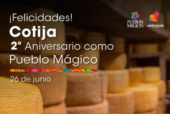 Cotija, celebra dos años como Pueblo Mágico