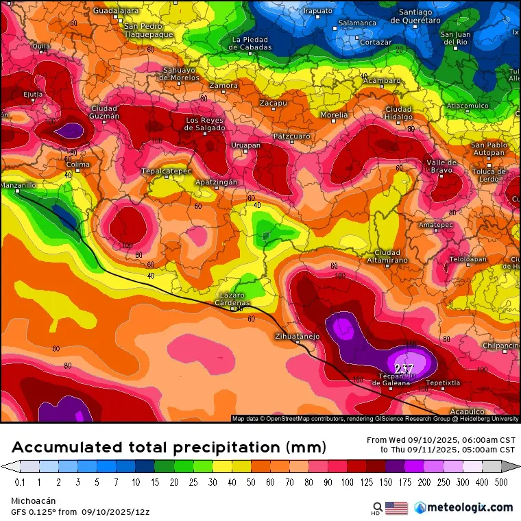 Crece preocupación por continúas tormentas en Michoacán