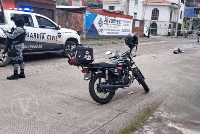 Criminales asesinan a un joven en la colonia Valle de San Pedro, al poniente de Uruapan