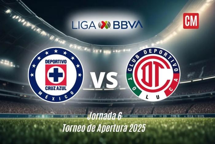 Cruz Azul recibe a los Diablos del Toluca: ¿Dónde ver en vivo el duelo de titanes de la Jornada 6 del Apertura 2025?
