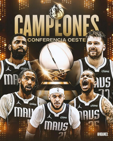 Dallas Mavericks se corona campeó de la Conferencia Oeste