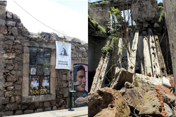 Decenas de edificios del centro histórico colapsan, son de particulares que brillan por su ausencia