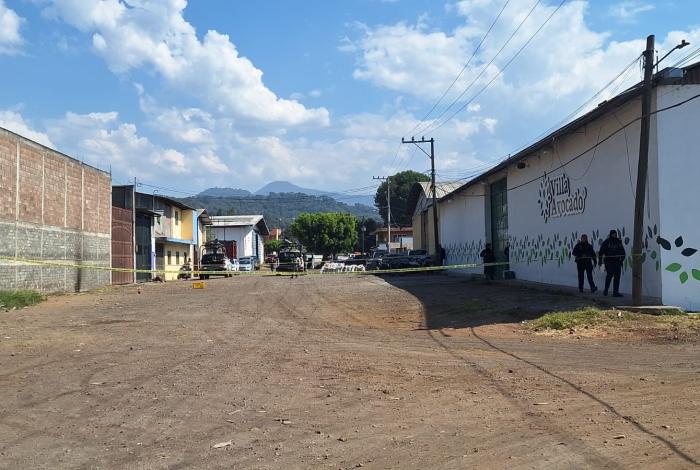 Delincuentes balean empaque de aguacate en la colonia 12 de Diciembre, en Uruapan