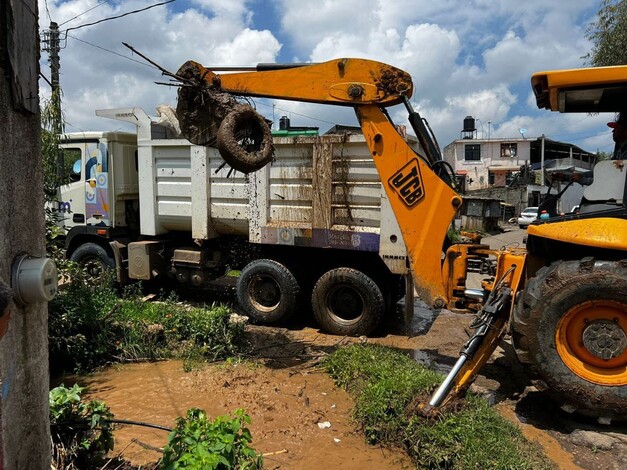 Desazolva y limpia gobierno de Morelia, ríos en la zona rural