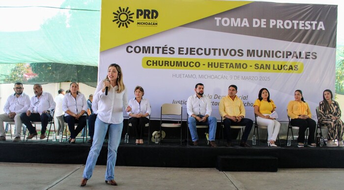 Desde Huetamo, convoca Brissa Arroyo a la unidad partidista