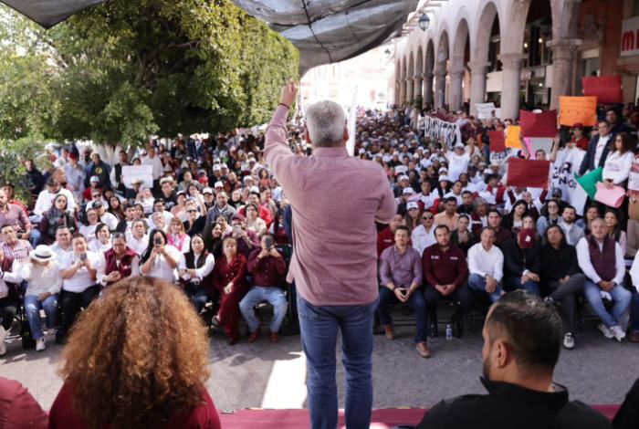 Desde La Piedad, Bedolla convoca a desplegar campaña digital en defensa de la 4T