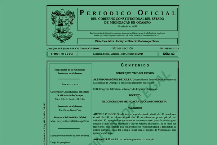 Desde mañana despenalización parcial del aborto será Ley en Michoacán