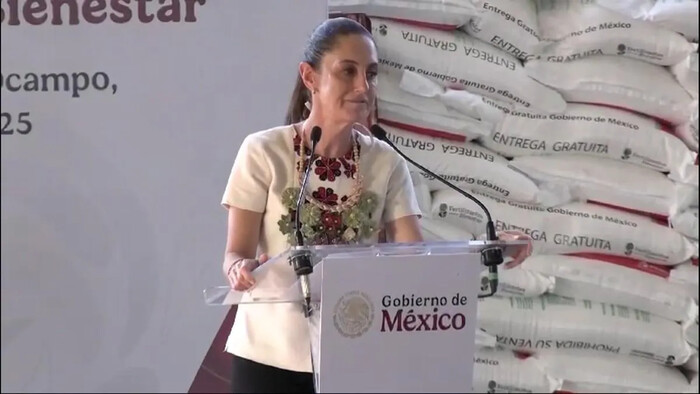 Desde Michoacán Sheinbaum señaló “¡Que nadie se atreva a violar la soberanía!”