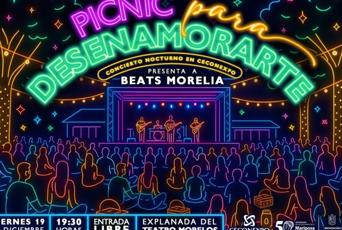 Desenamórate en el picnic del Ceconexpo con la banda Beats Morelia