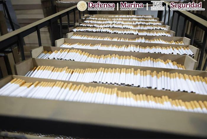 Desmantelan fábrica clandestina y decomisa 60 toneladas de cigarrillos falsos