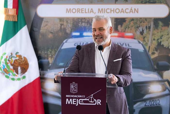 Destaca Bedolla avances del Plan Michoacán: van 950 capturas de generadores de violencia