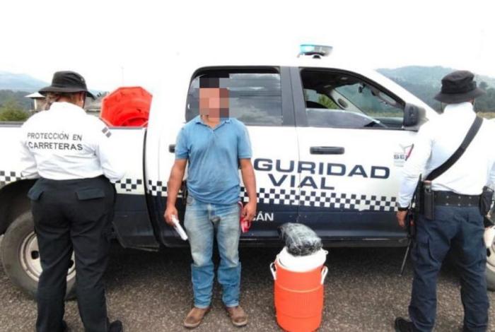 Detiene SSP a chofer de tractocamión; ocultaba más de 600 mil pesos