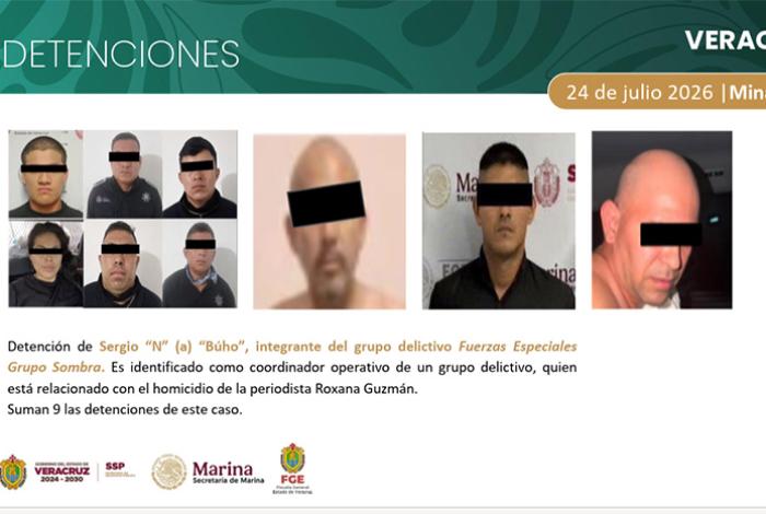 Detienen a 'El Búho', vinculado al asesinato de la periodista Roxana Guzmán