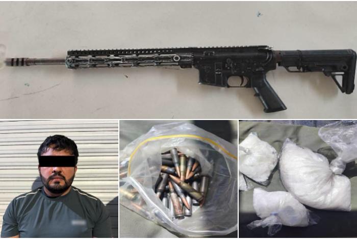 Detienen a médico en operativo federal en Apatzingán; le aseguran arma y presunta droga