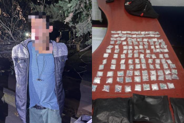 Detienen a sujeto con 149 dosis de cristal en Villas del Pedregal, en Morelia