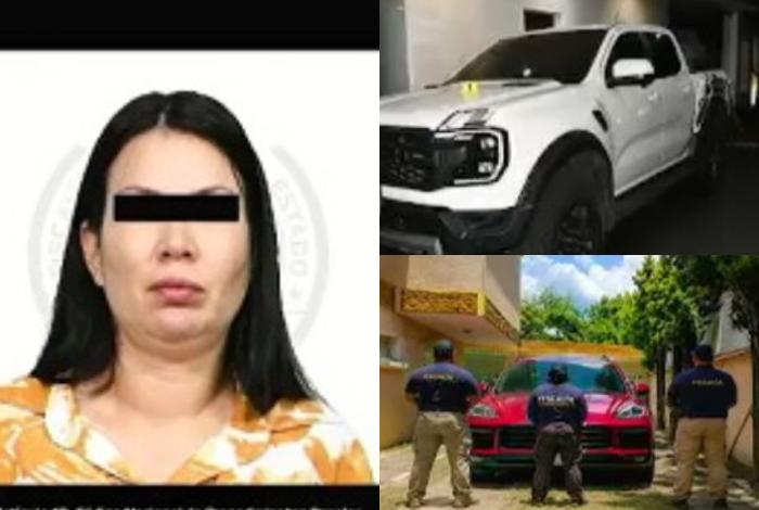 Detienen a Tania en Uruapan: quitó a su víctima 1.9 mdp, un Porsche y una Raptor; recuperan los vehículos