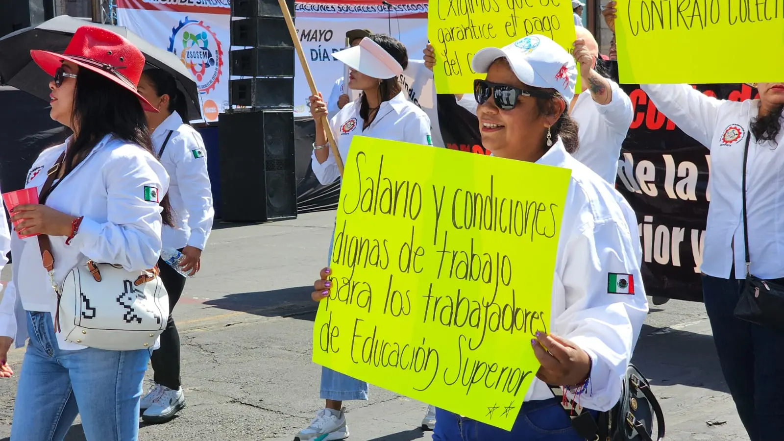 Día de marchas y manifestaciones en Morelia