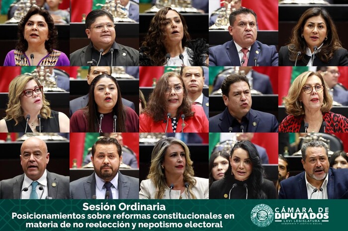 Diputadas y diputados plantean sus posturas ante dictamen sobre no reelección y nepotismo electoral