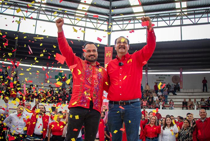 Diputado Hugo Rangel destapa a Reginaldo Sandoval para buscar la gubernatura por el PT