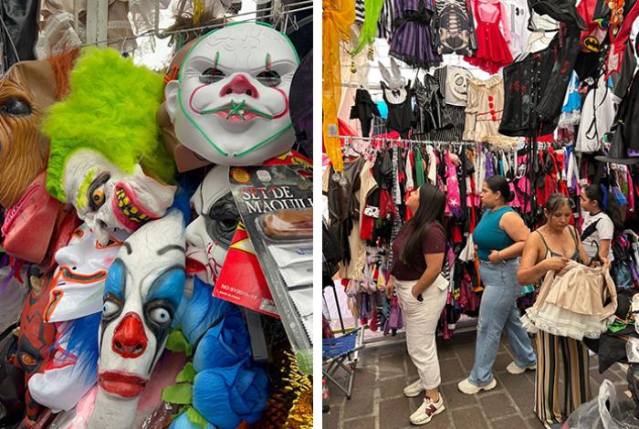 Disfraces, calaveritas y flores: todo listo para Día de Muertos en el Mercado Independencia