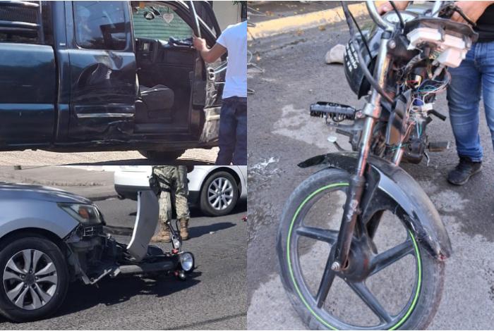 Dos accidentes viales dejan motociclistas con lesionados en Apatzingán