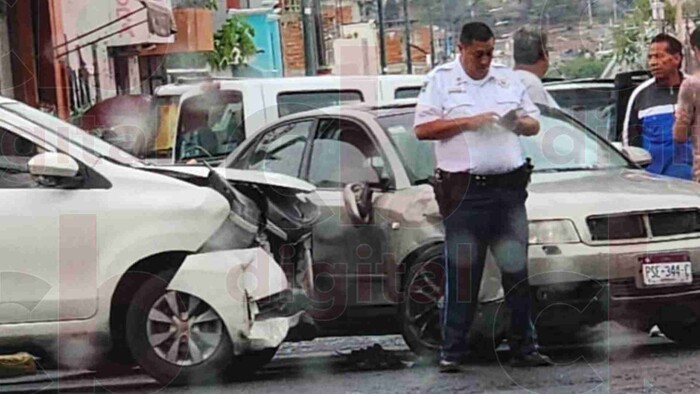 Dos choques de manera simultanea en Morelia