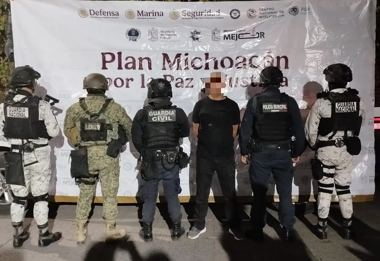 Dos detenidos en posesión de armas de fuego en Jacona y LC: SSP