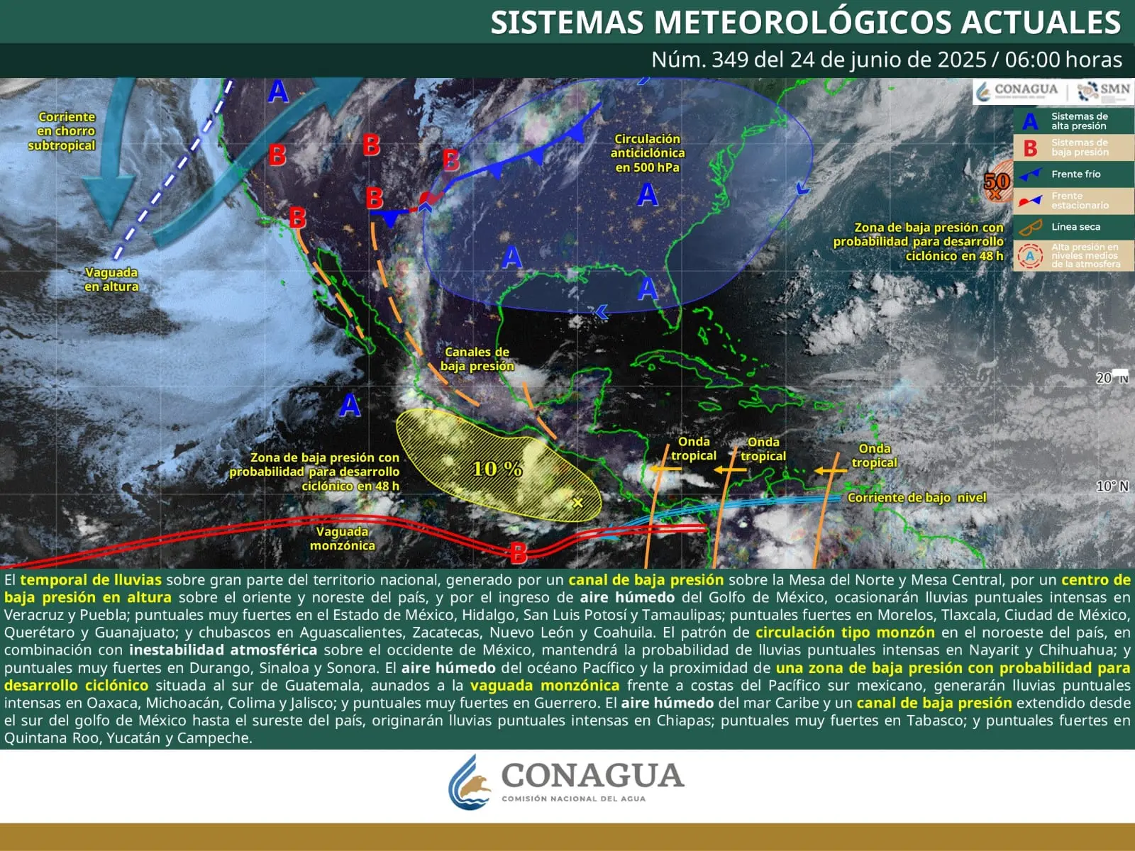 Durante este martes habrá lluvias en varios municipios de Michoacán