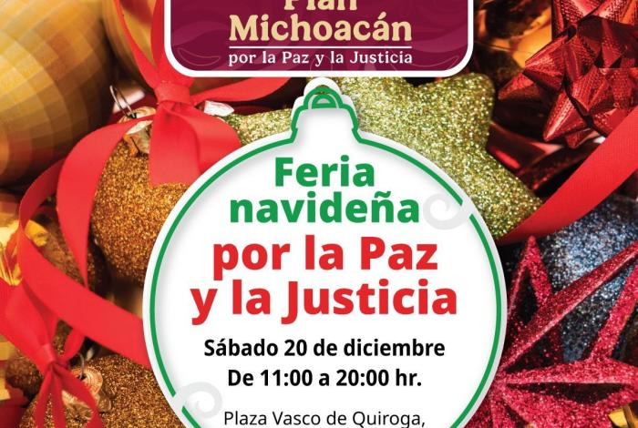 Economía federal en Michoacán impulsa la Feria Navideña por la Paz y la Justicia: invitación de Omega Vázquez