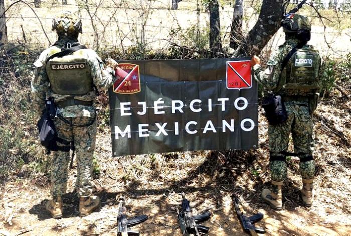 Ejército Mexicano halla tres fusiles y cartuchos útiles cerca de El Calvario, Queréndaro