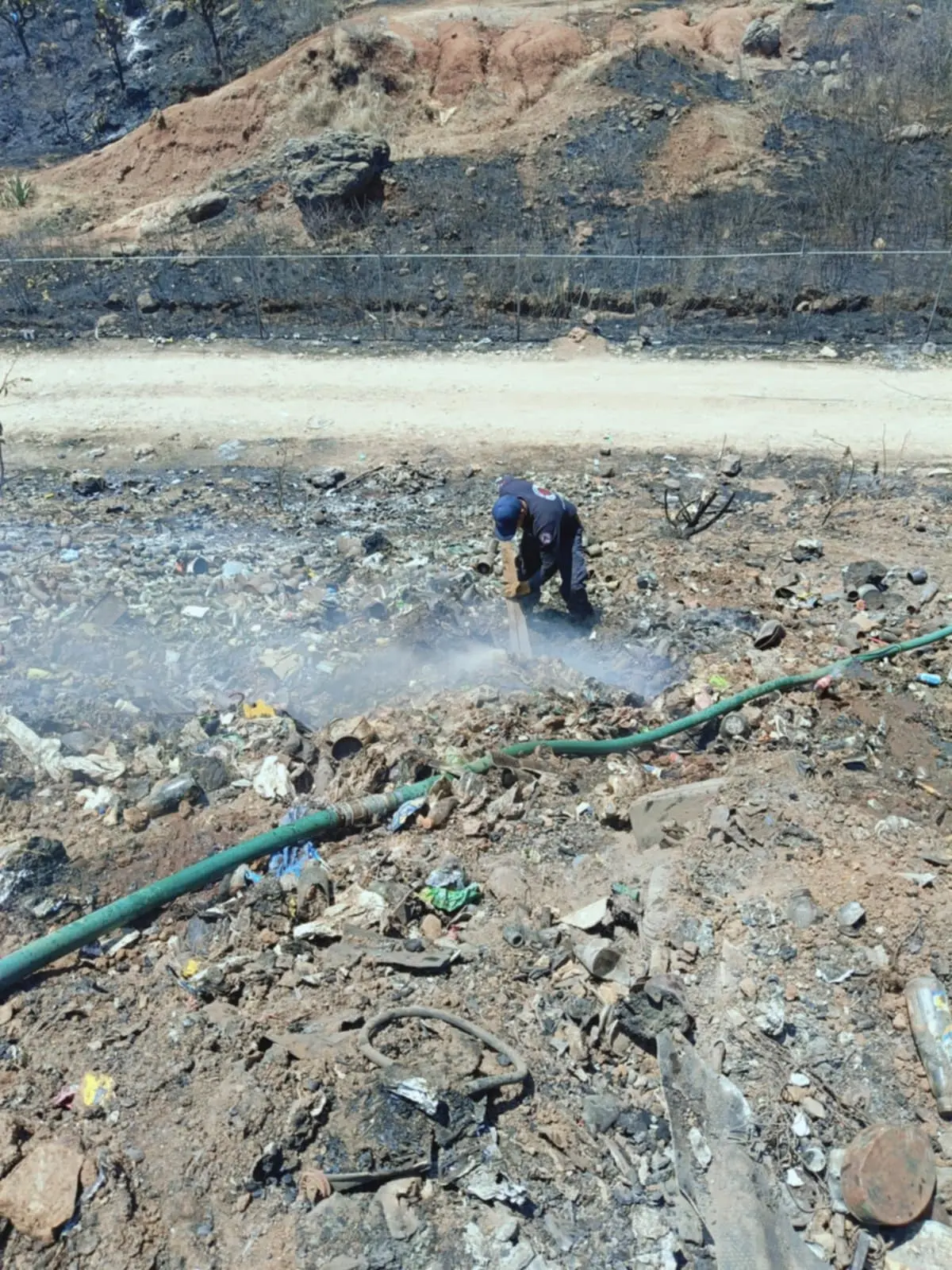 El Ayuntamiento de Morelos actúa con prontitud y eficacia ante incendio en el basurero municipal