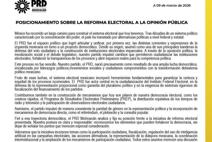 “El debate sobre la reforma electoral debe garantizar pluralidad y participación ciudadana”: Octavio Ocampo