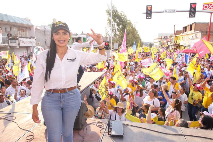 El domingo ¡vamos decididos a la fiesta cívica por el rescate nacional!: Araceli Saucedo