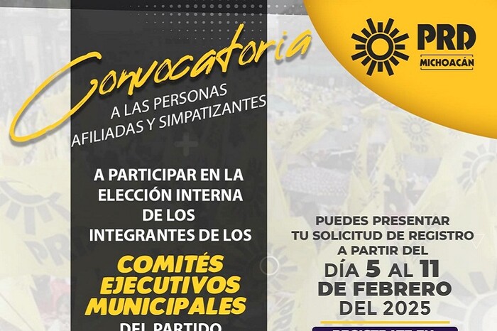 El PRD Michoacán refuerza su organización con la elección de nuevos comités municipales