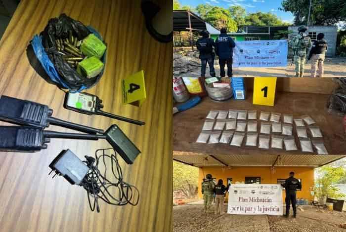 En Apatzingán, Fiscalía catea inmuebles relacionados con El Botox y asegura drogas