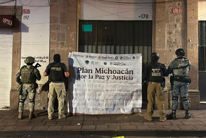 En coordinación interinstitucional, Policía Morelia participa con FGE en 3 cateos contra narcomenudeo; hay 3 detenidos