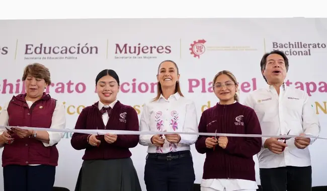 En Edomex, Presidenta Claudia Sheinbaum inaugura Bachillerato Nacional plantel Ixtapaluca para otorgar el el derecho a la educación a más de mil estudiantes