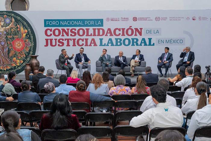 En Foro Nacional, jueces laborales de Michoacán exponen buenas prácticas judiciales